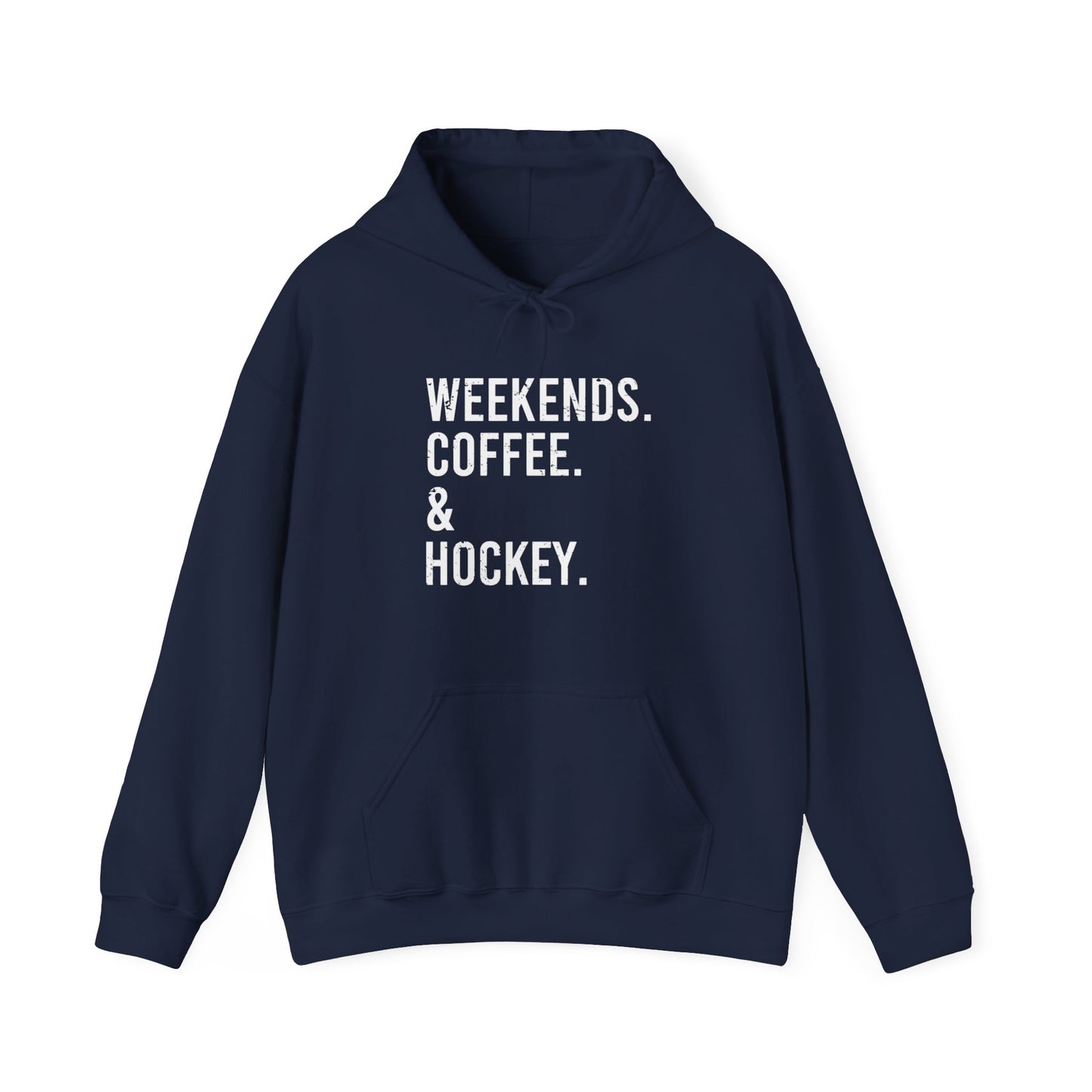 Weekends & Hockey Adult Hoodie