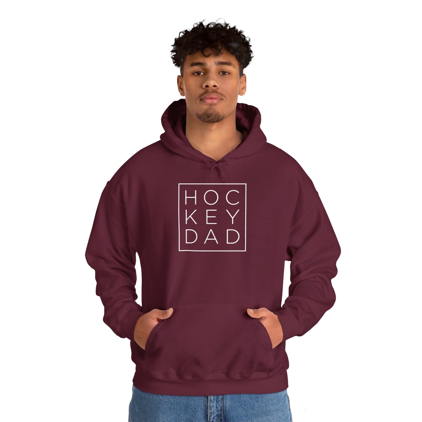 Modern Hockey Dad Adult Hoodie
