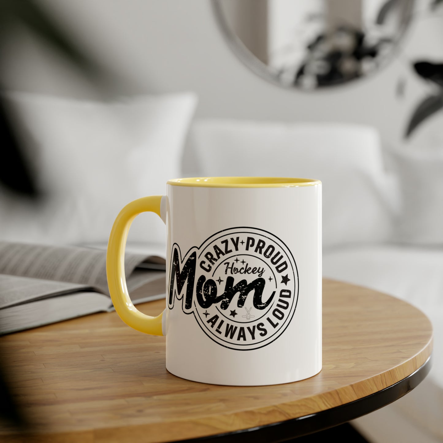 Crazy Proud Hockey Mom Mug (6 colours), 11oz