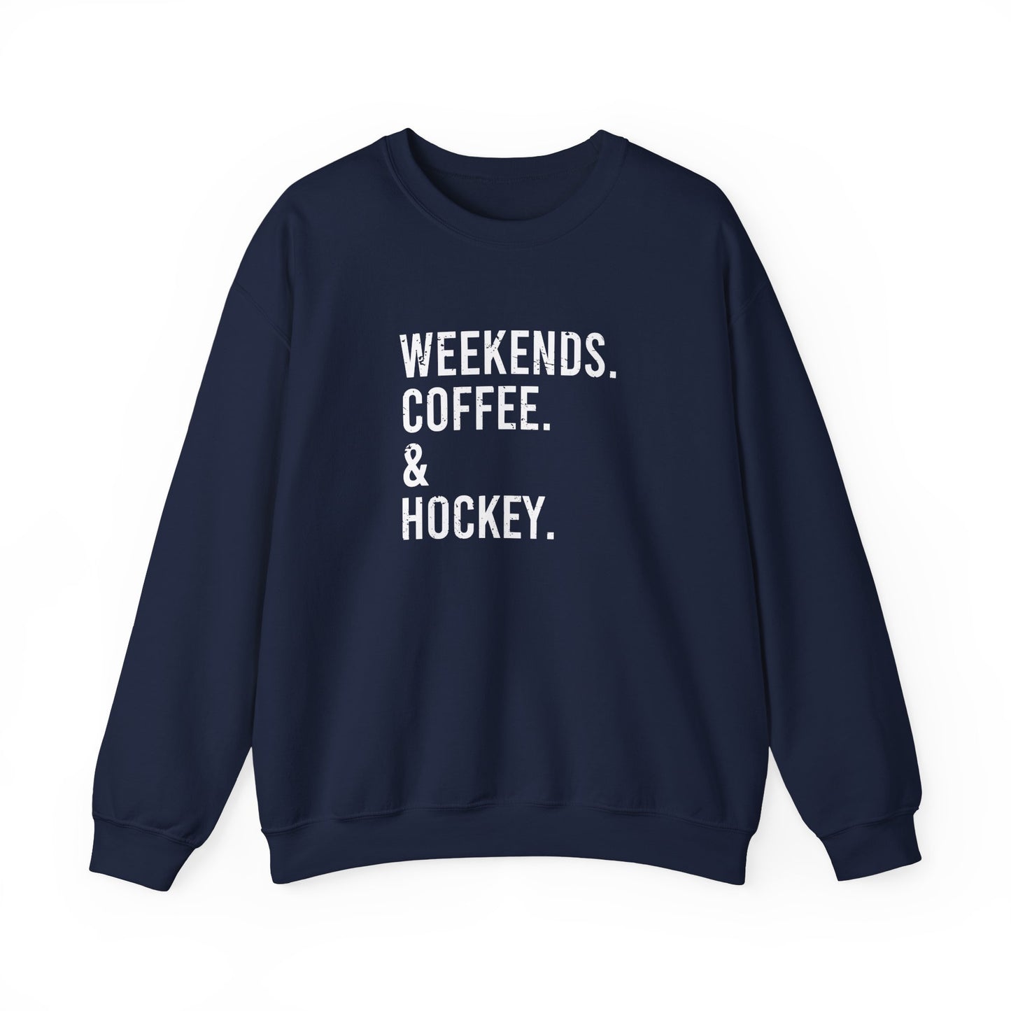 Weekends & Hockey Adult Crewneck
