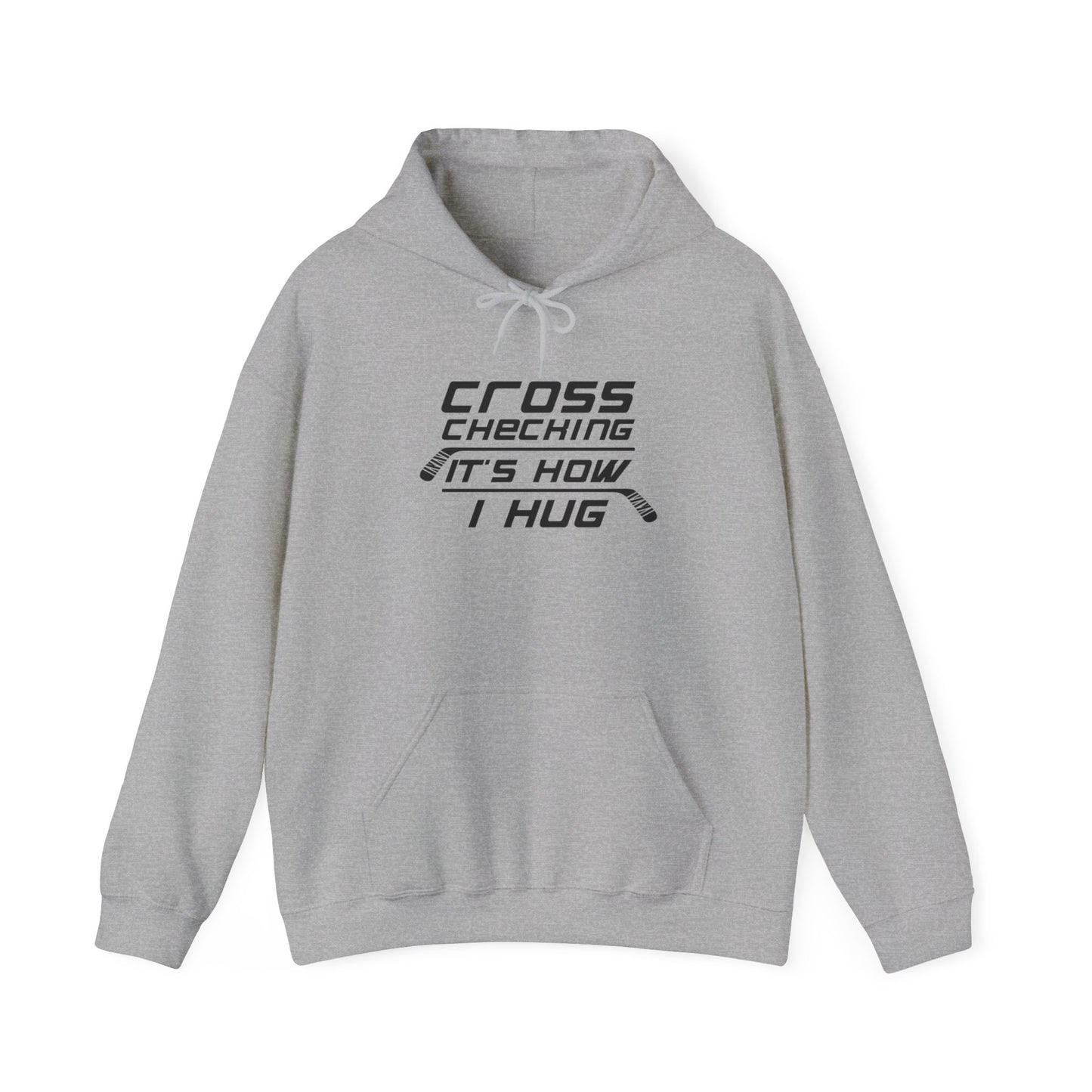 Cross Check Hugs Adult Hoodie
