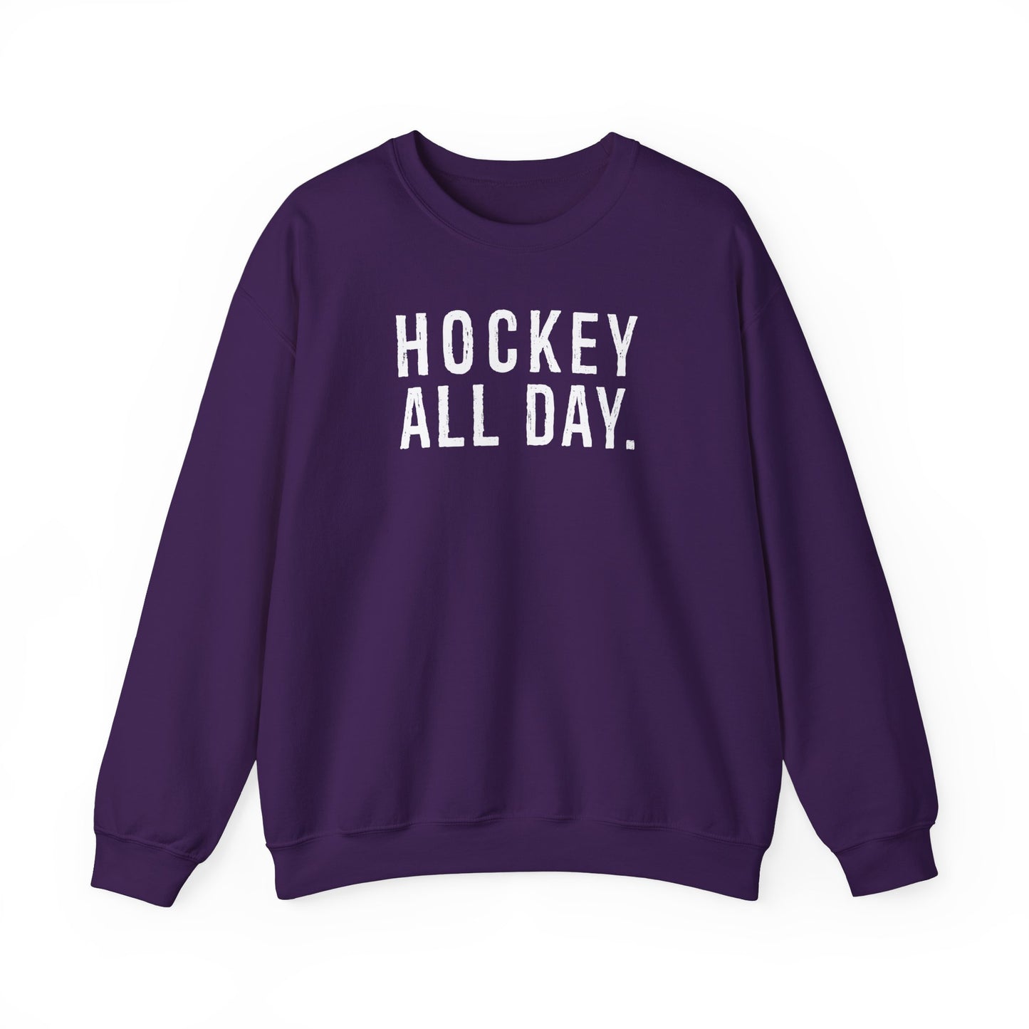 Hockey All Day. Adult Crewneck