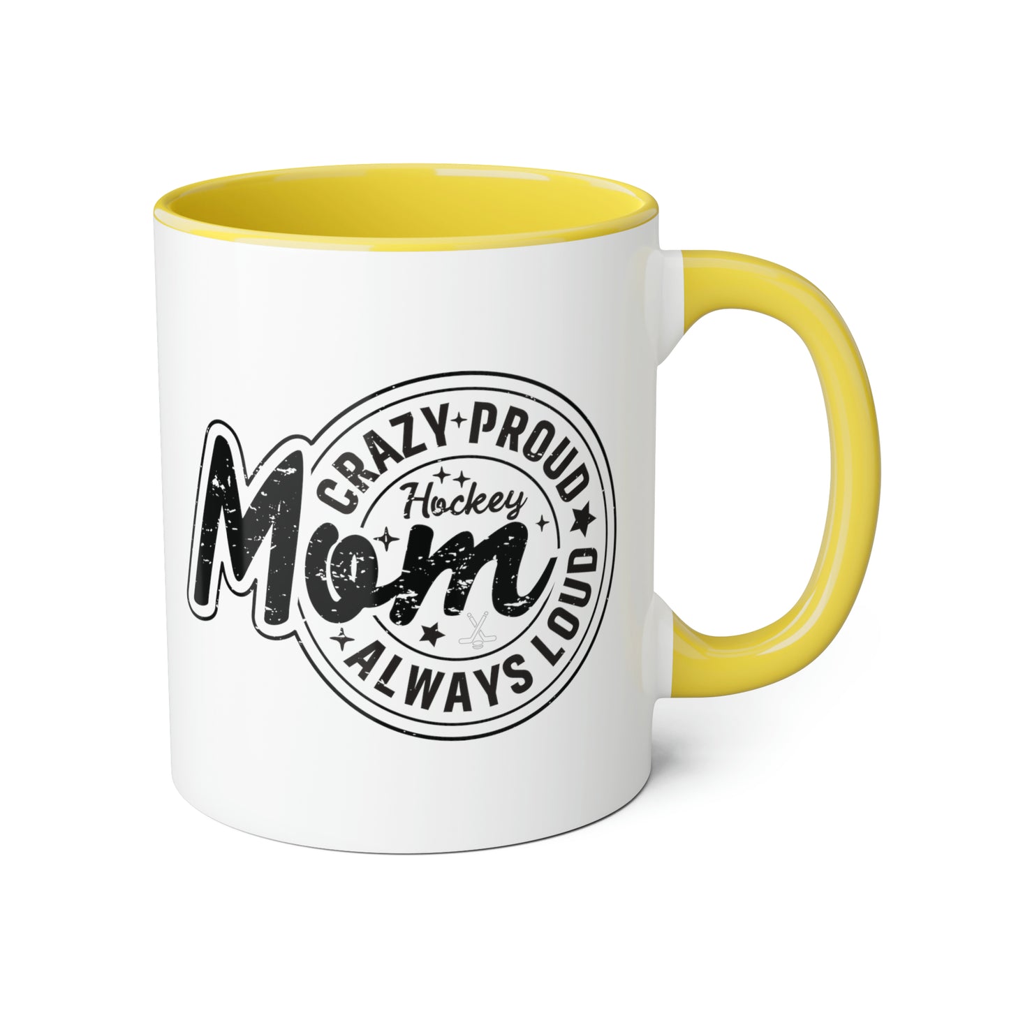Crazy Proud Hockey Mom Mug (6 colours), 11oz