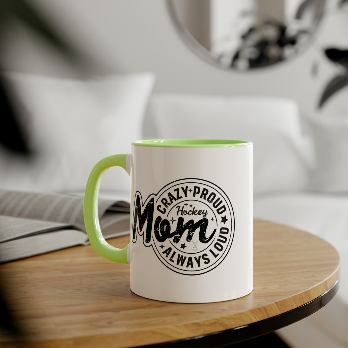 Crazy Proud Hockey Mom Mug (6 colours), 11oz