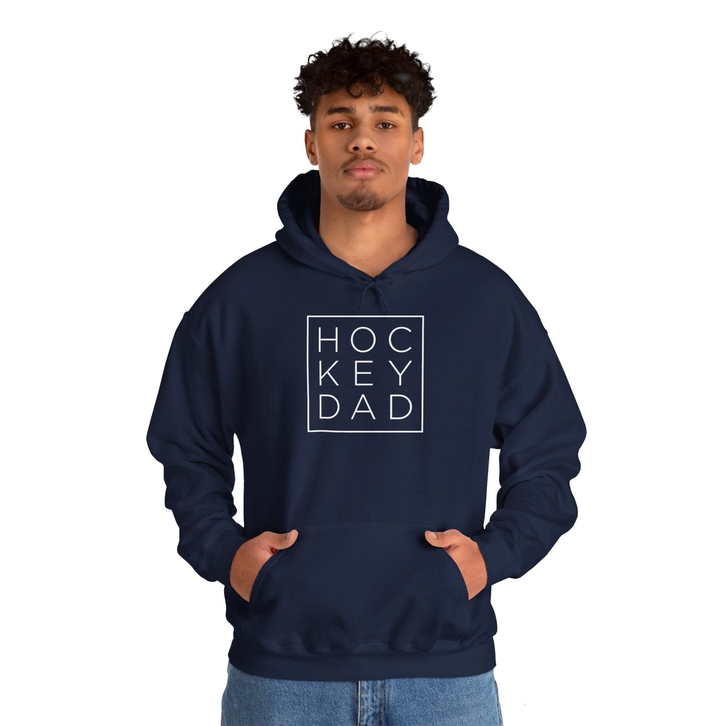 Modern Hockey Dad Adult Hoodie