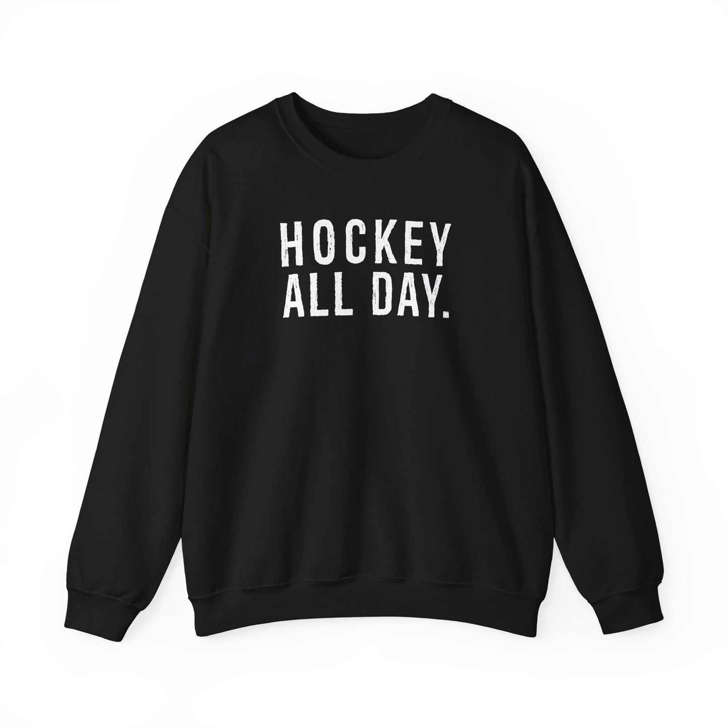 Hockey All Day. Adult Crewneck