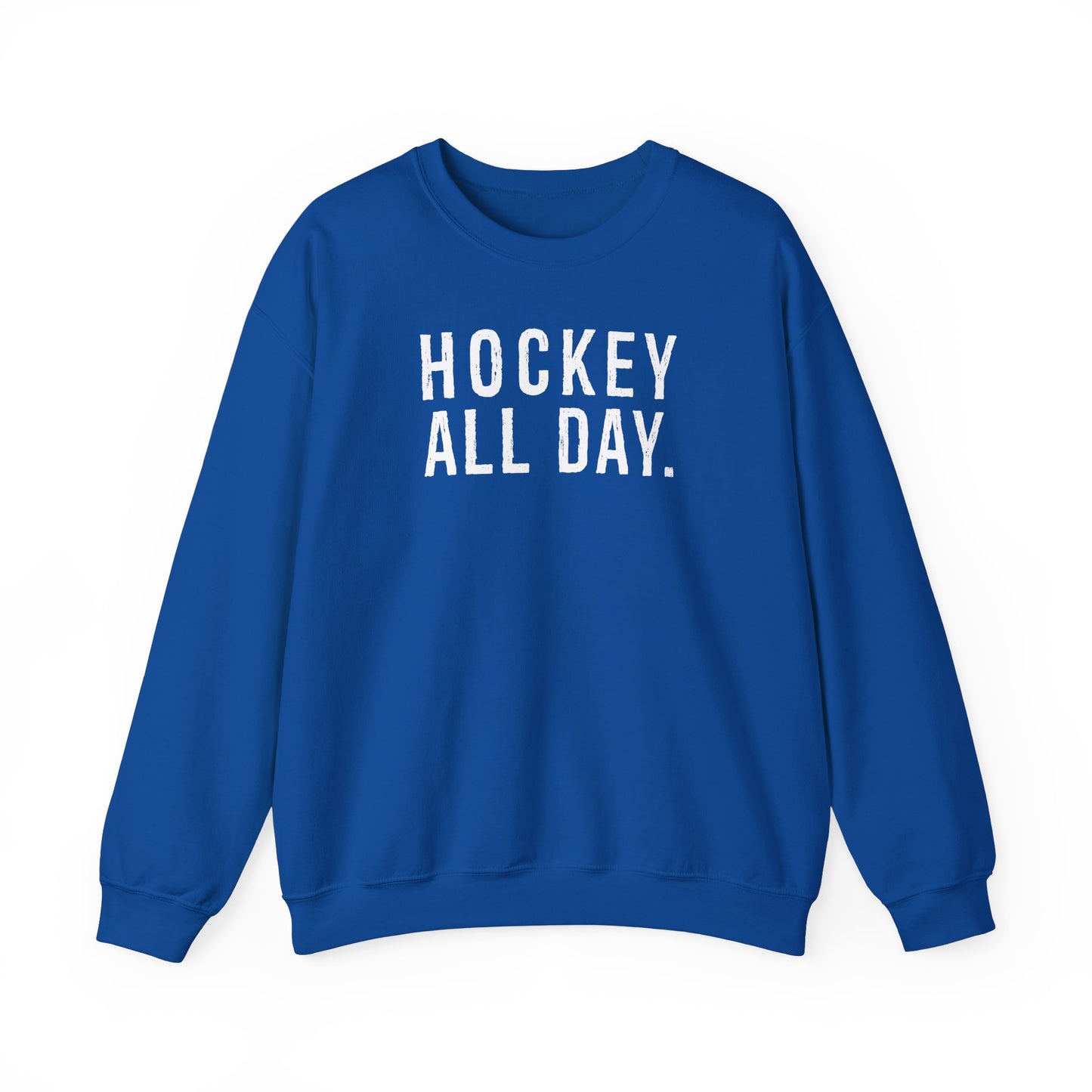 Hockey All Day. Adult Crewneck