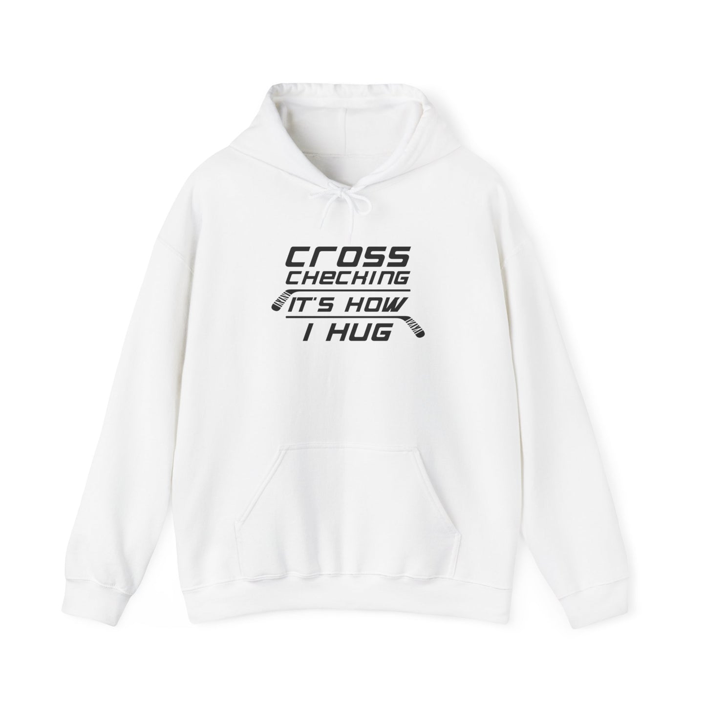 Cross Check Hugs Adult Hoodie