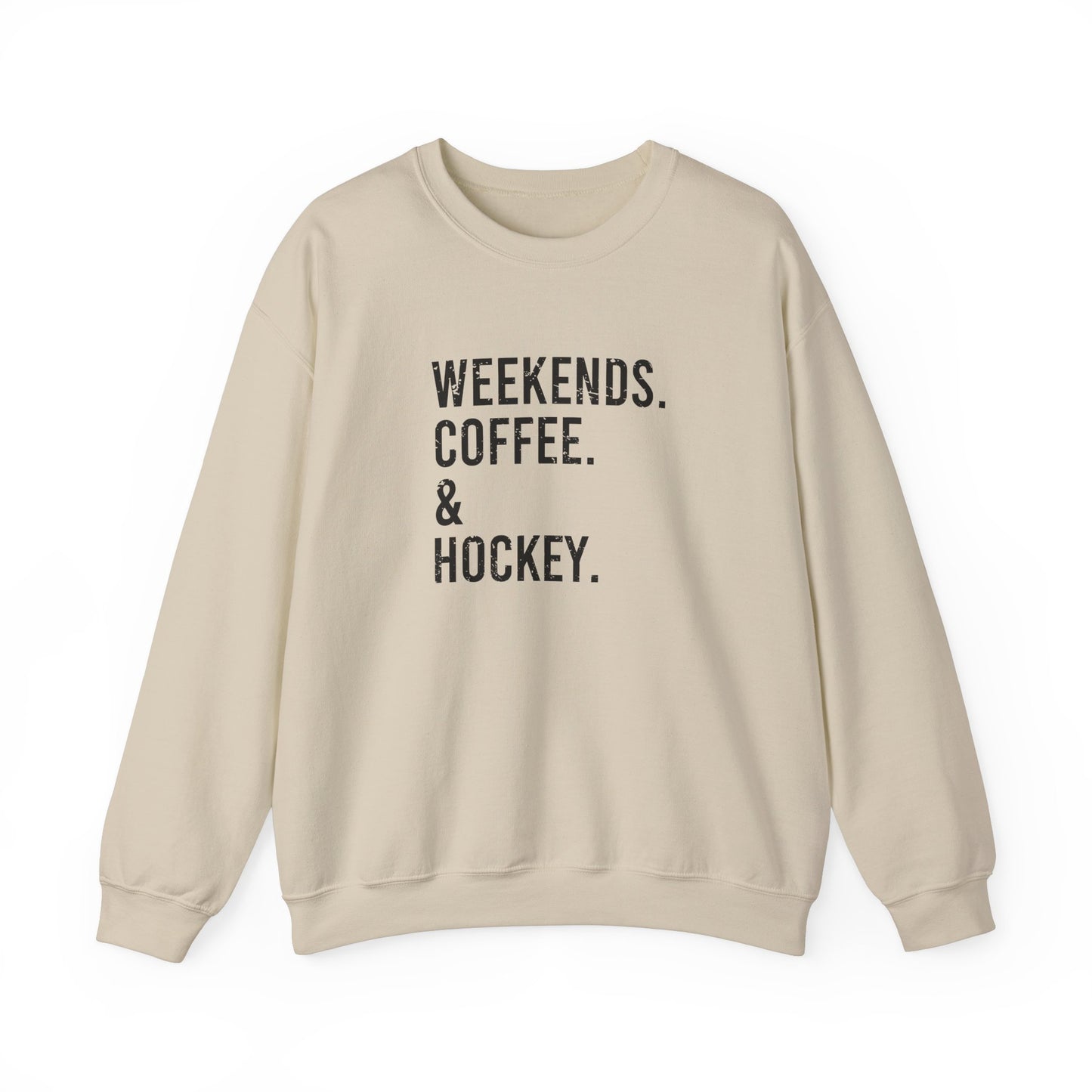 Weekends & Hockey Adult Crewneck