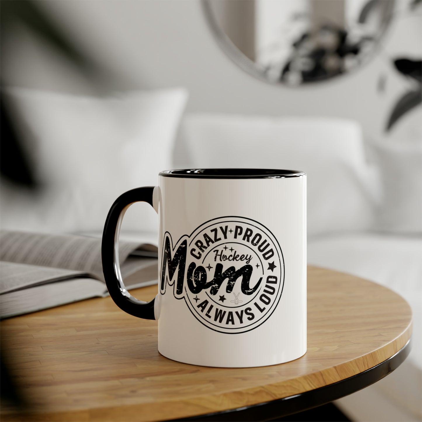 Crazy Proud Hockey Mom Mug (6 colours), 11oz