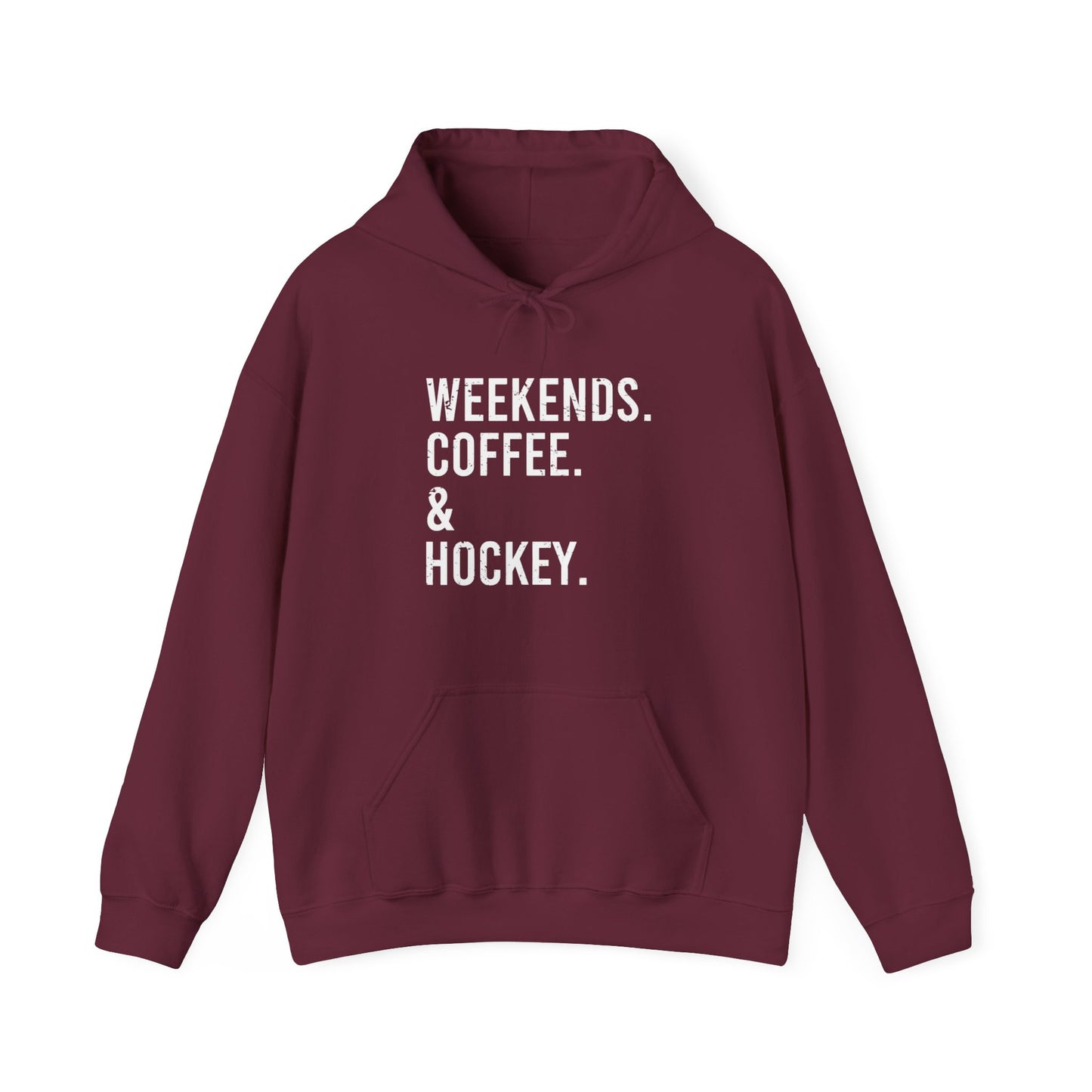 Weekends & Hockey Adult Hoodie