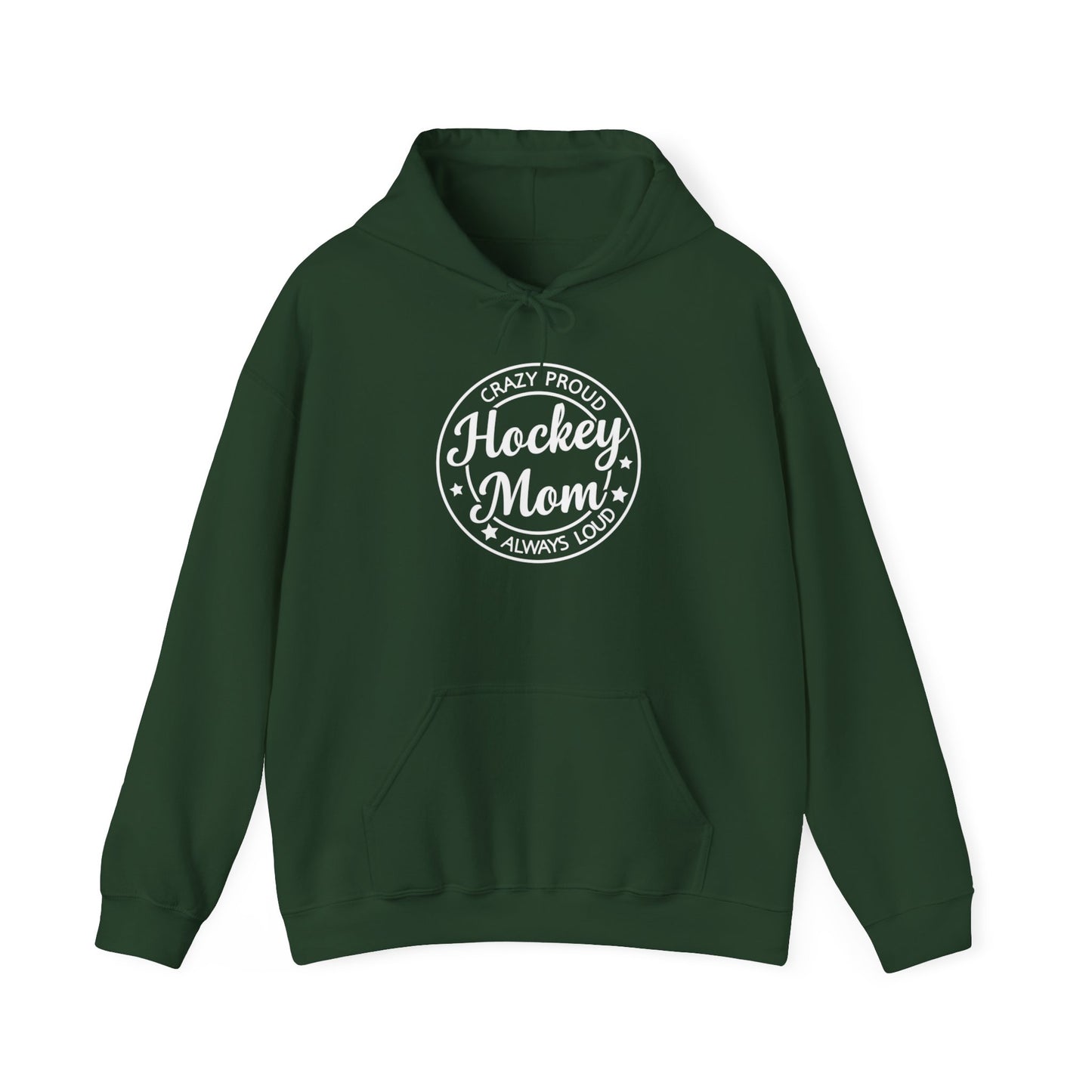Crazy Proud Hockey Mom Adult Hoodie