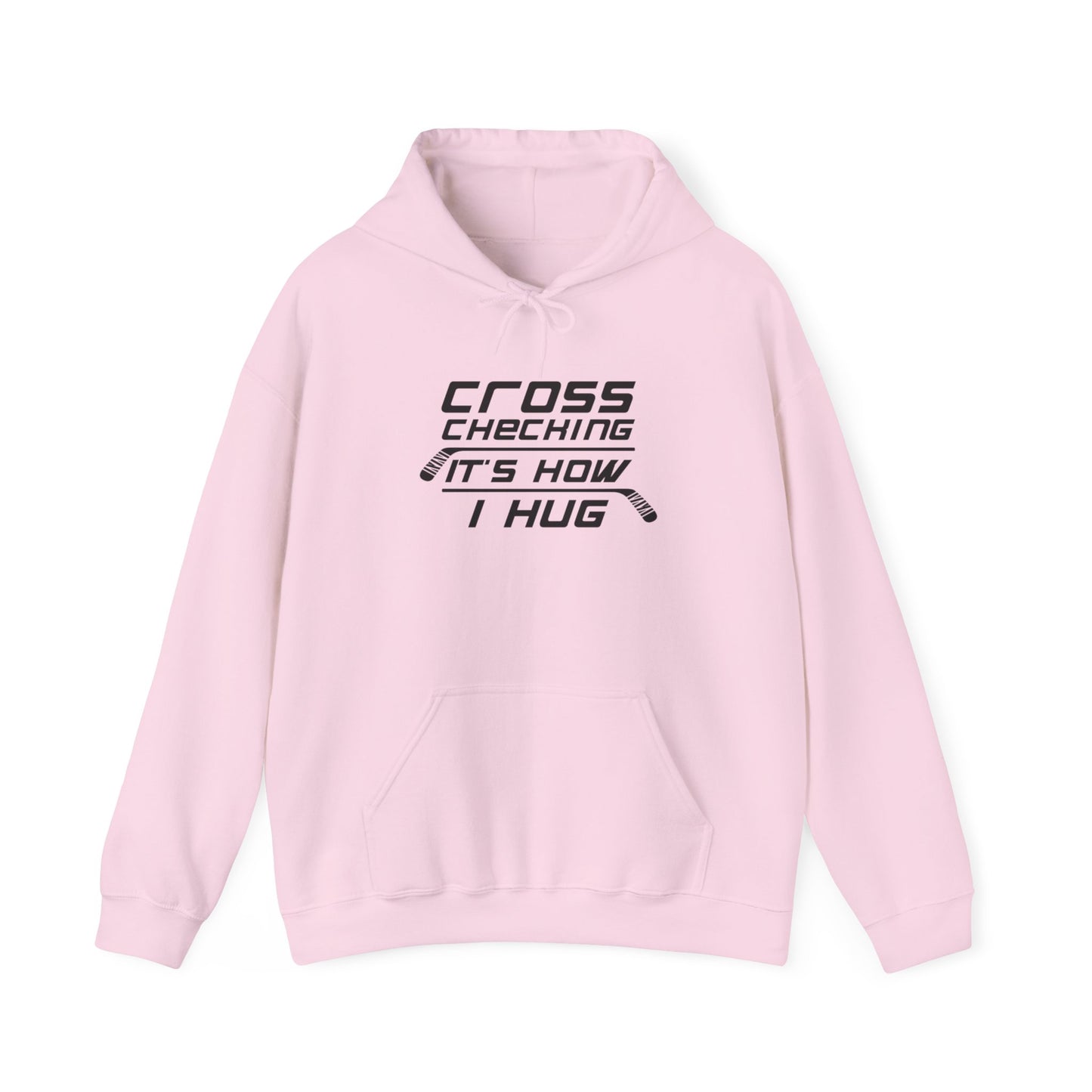 Cross Check Hugs Adult Hoodie