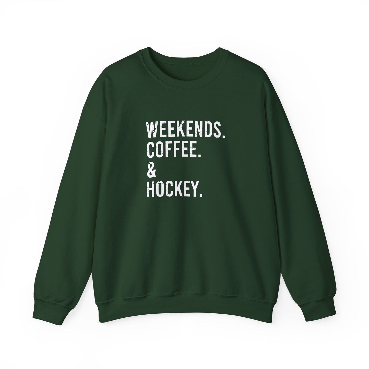 Weekends & Hockey Adult Crewneck