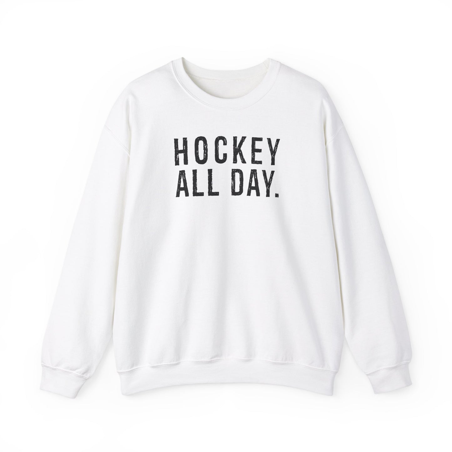 Hockey All Day. Adult Crewneck