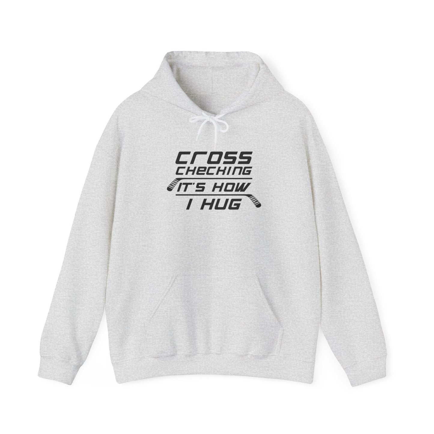 Cross Check Hugs Adult Hoodie