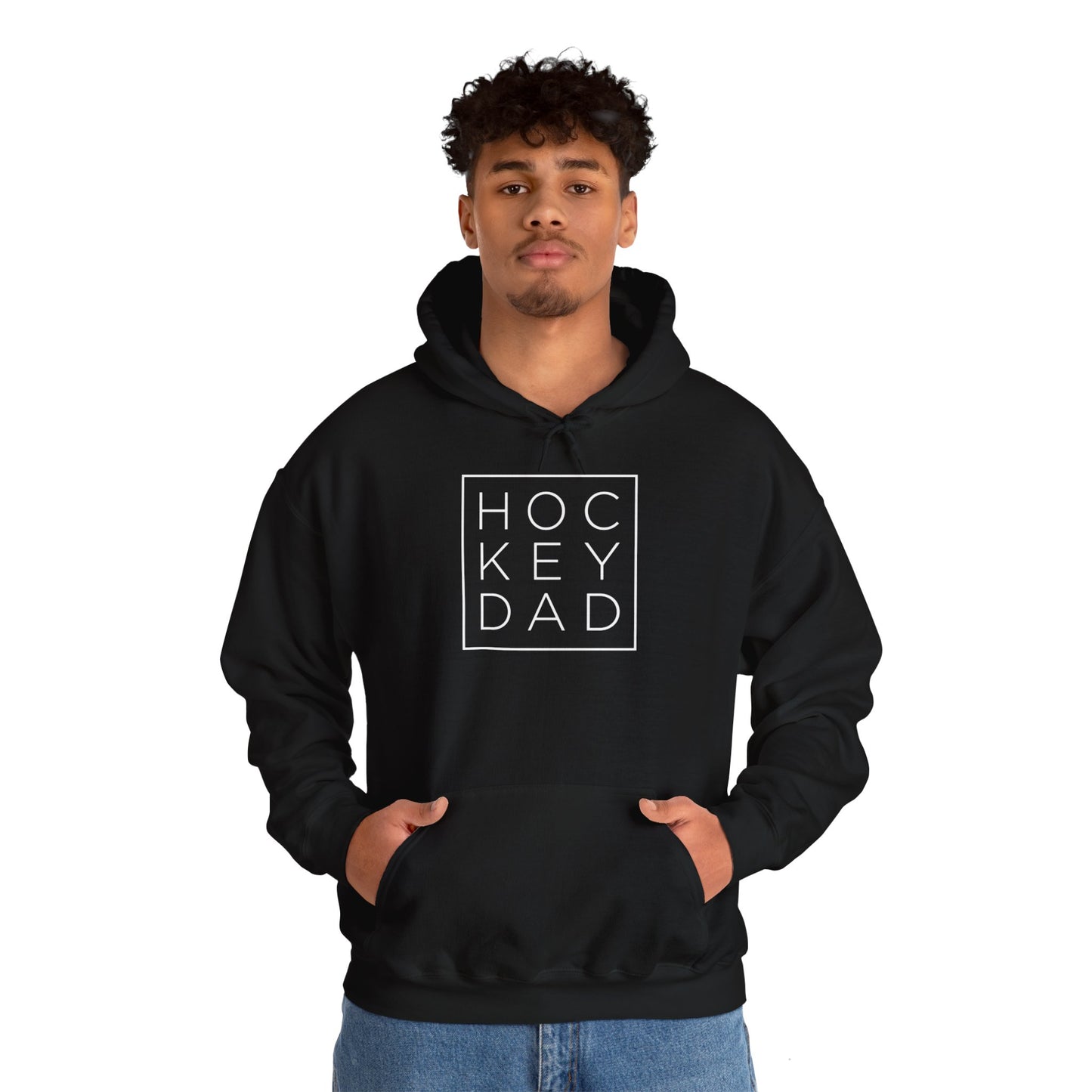 Modern Hockey Dad Adult Hoodie
