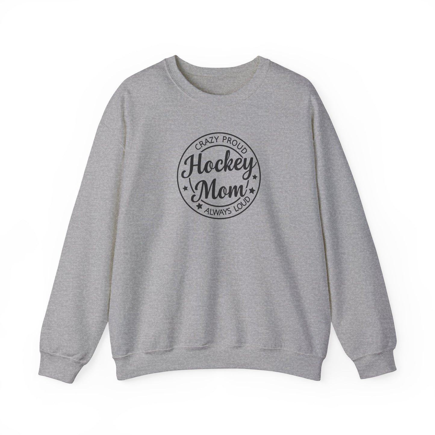 Crazy Proud Hockey Mom Adult Crewneck