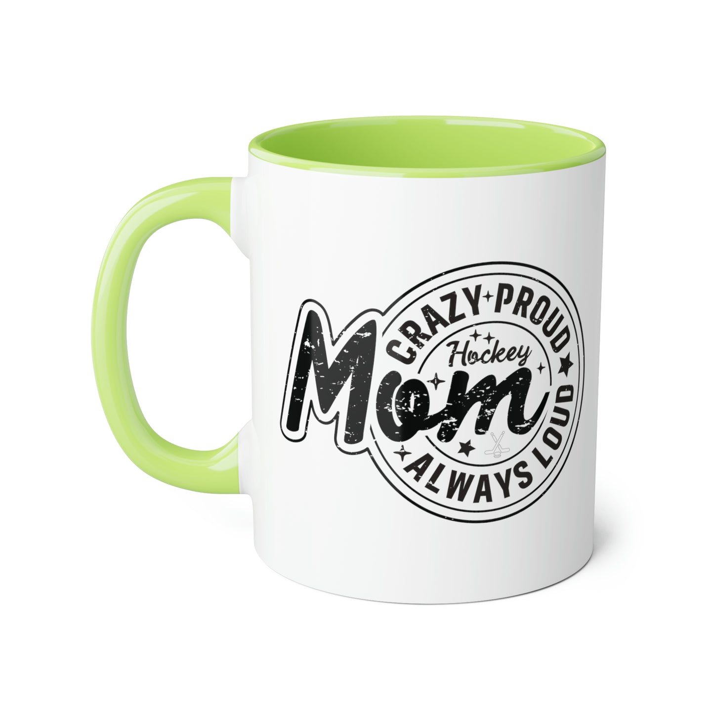 Crazy Proud Hockey Mom Mug (6 colours), 11oz