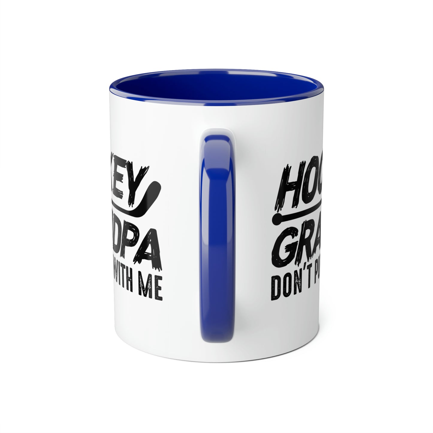 Don't Puck with Grandpa Accent Mugs, 11oz