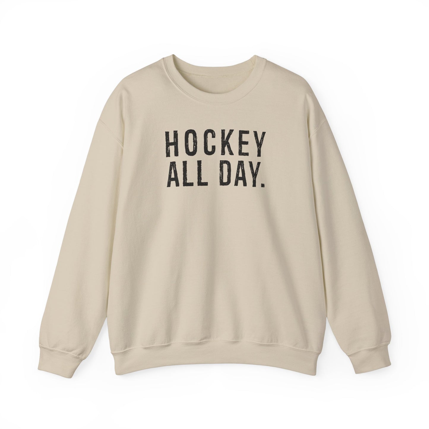 Hockey All Day. Adult Crewneck