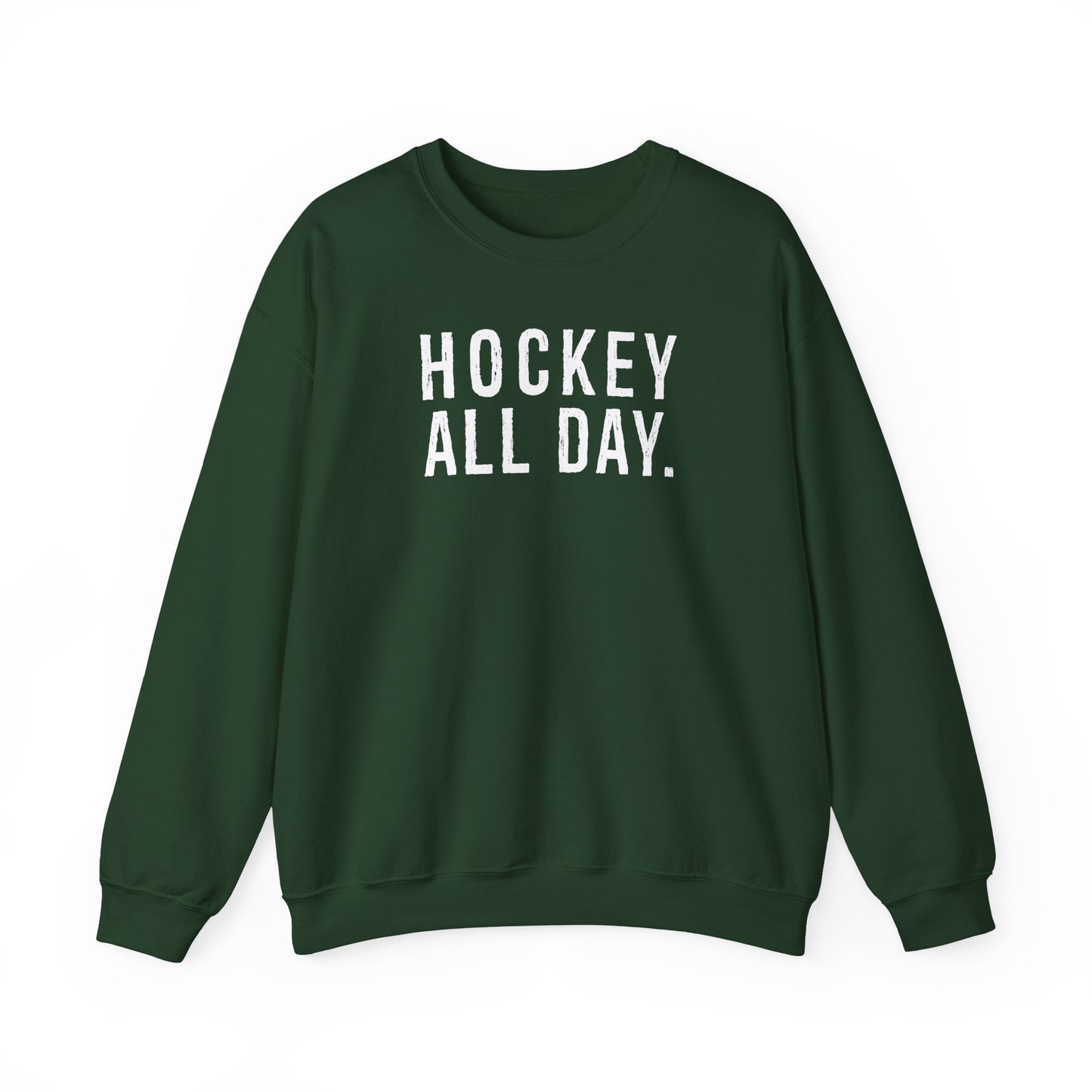 Hockey All Day. Adult Crewneck
