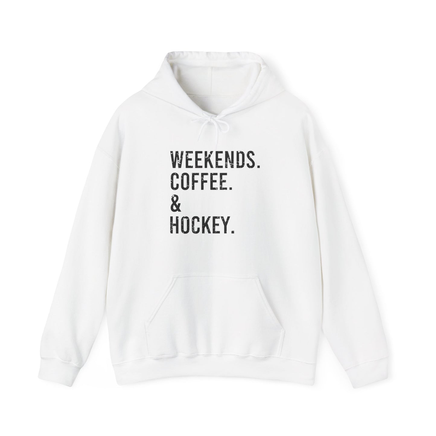 Weekends & Hockey Adult Hoodie