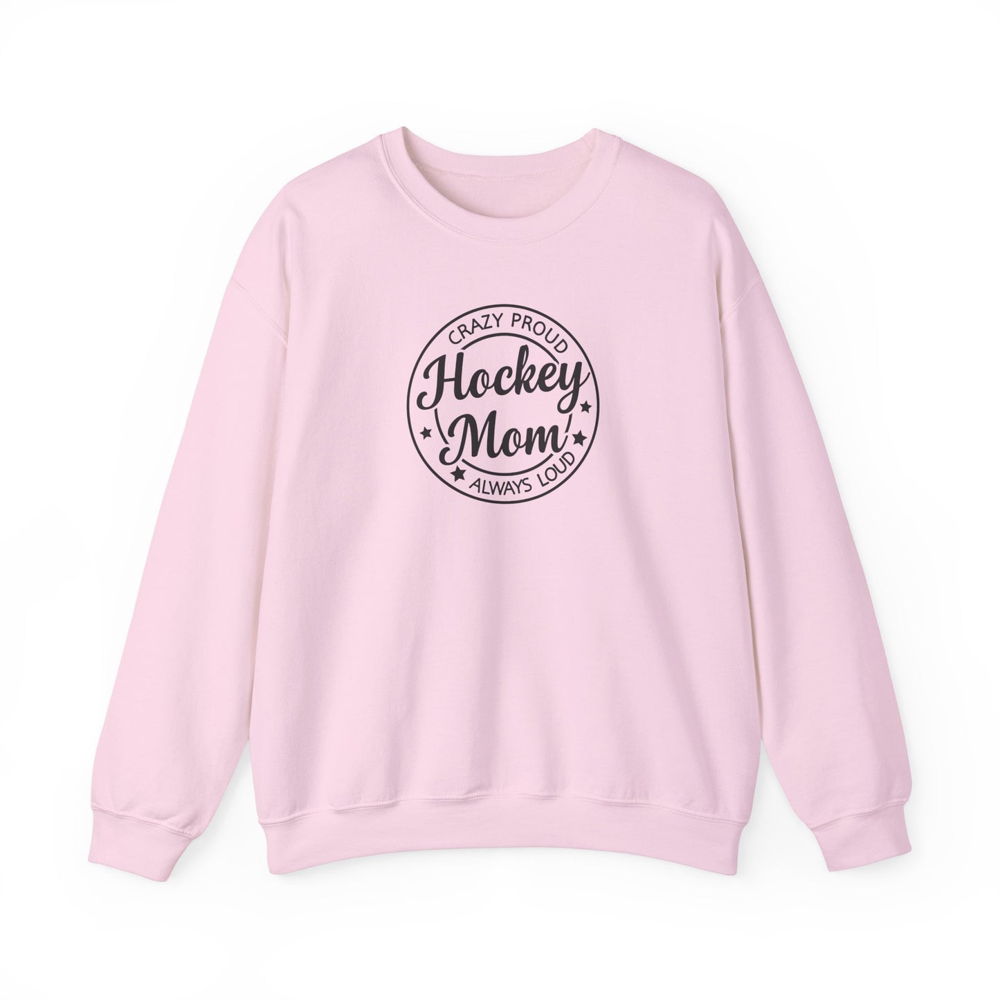 Crazy Proud Hockey Mom Adult Crewneck