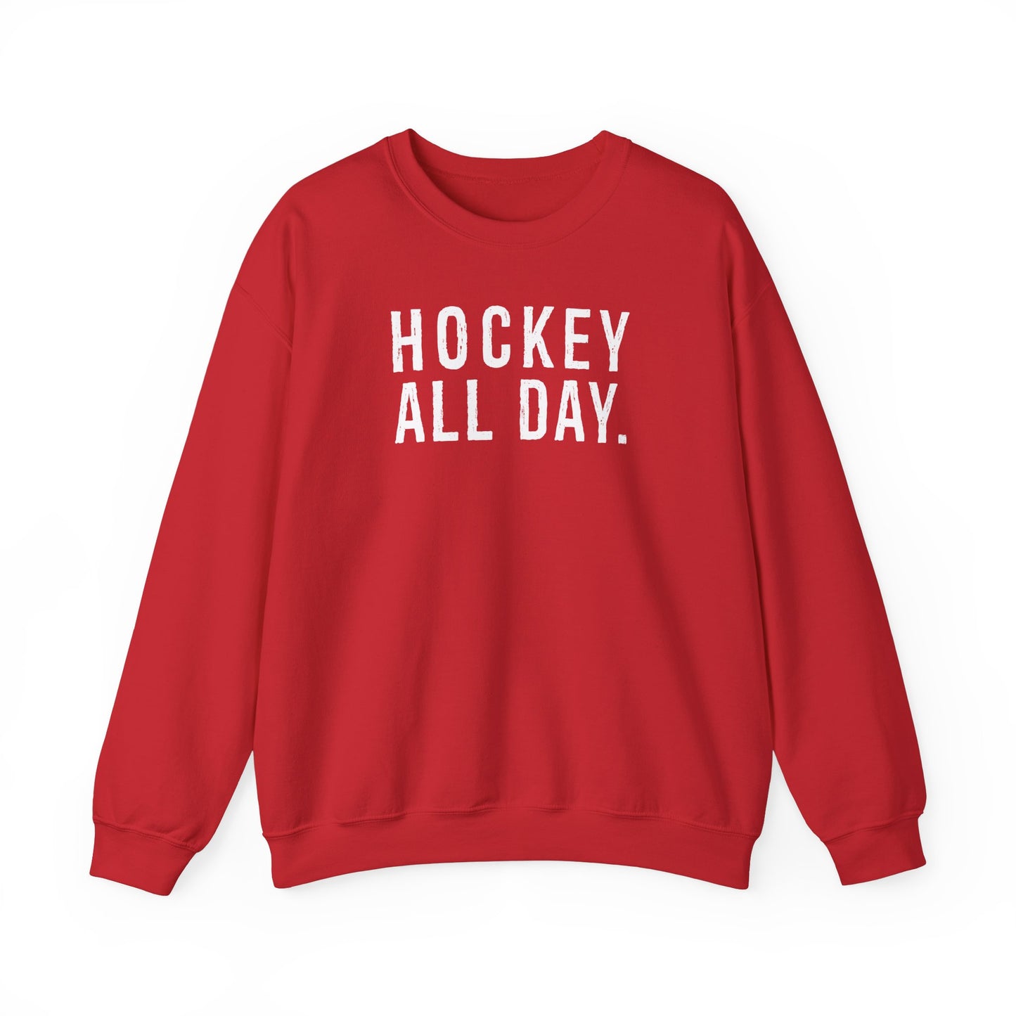 Hockey All Day. Adult Crewneck