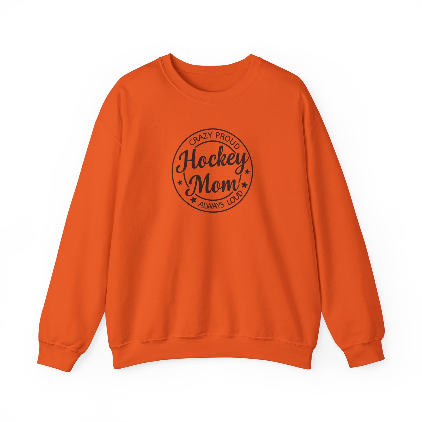 Crazy Proud Hockey Mom Adult Crewneck