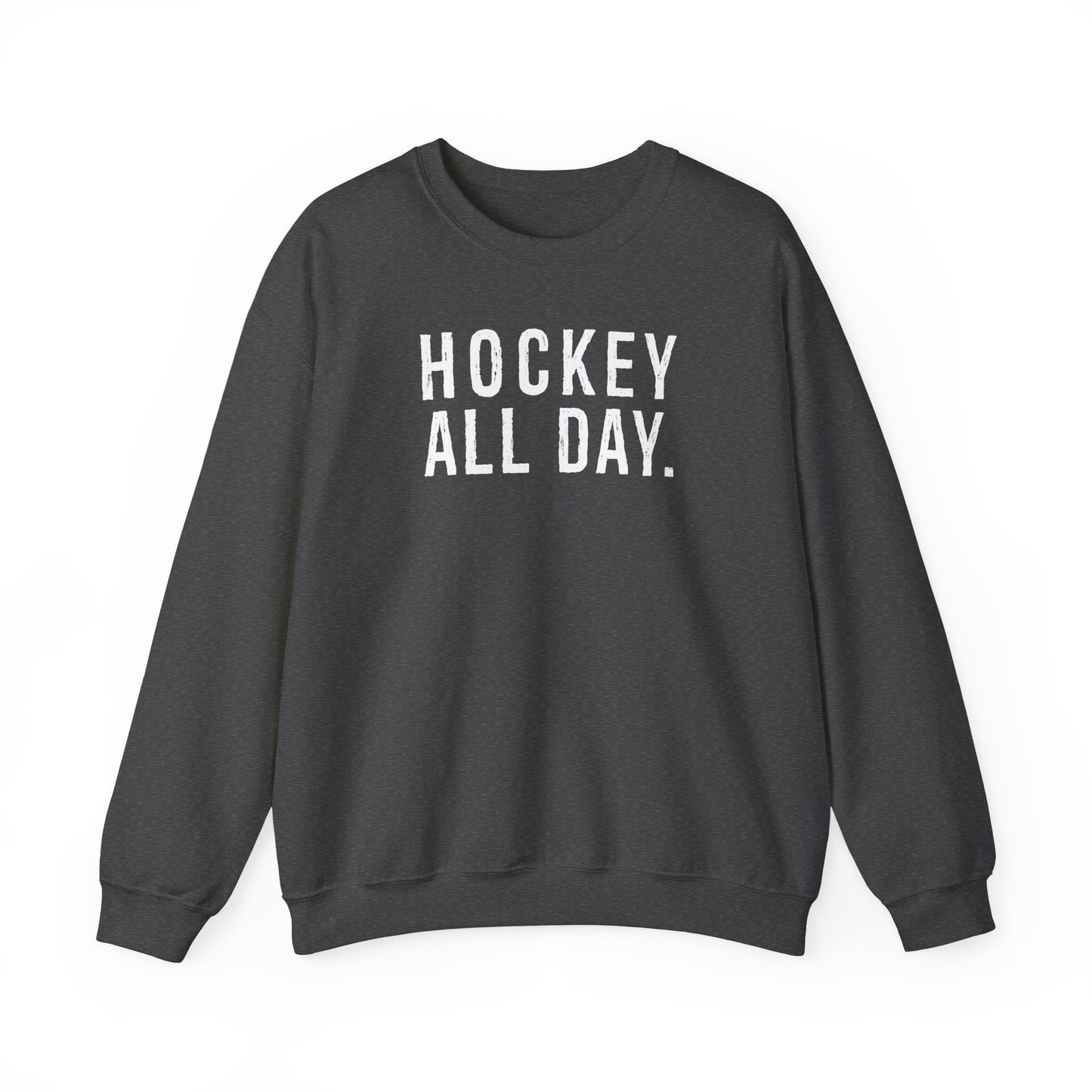 Hockey All Day. Adult Crewneck