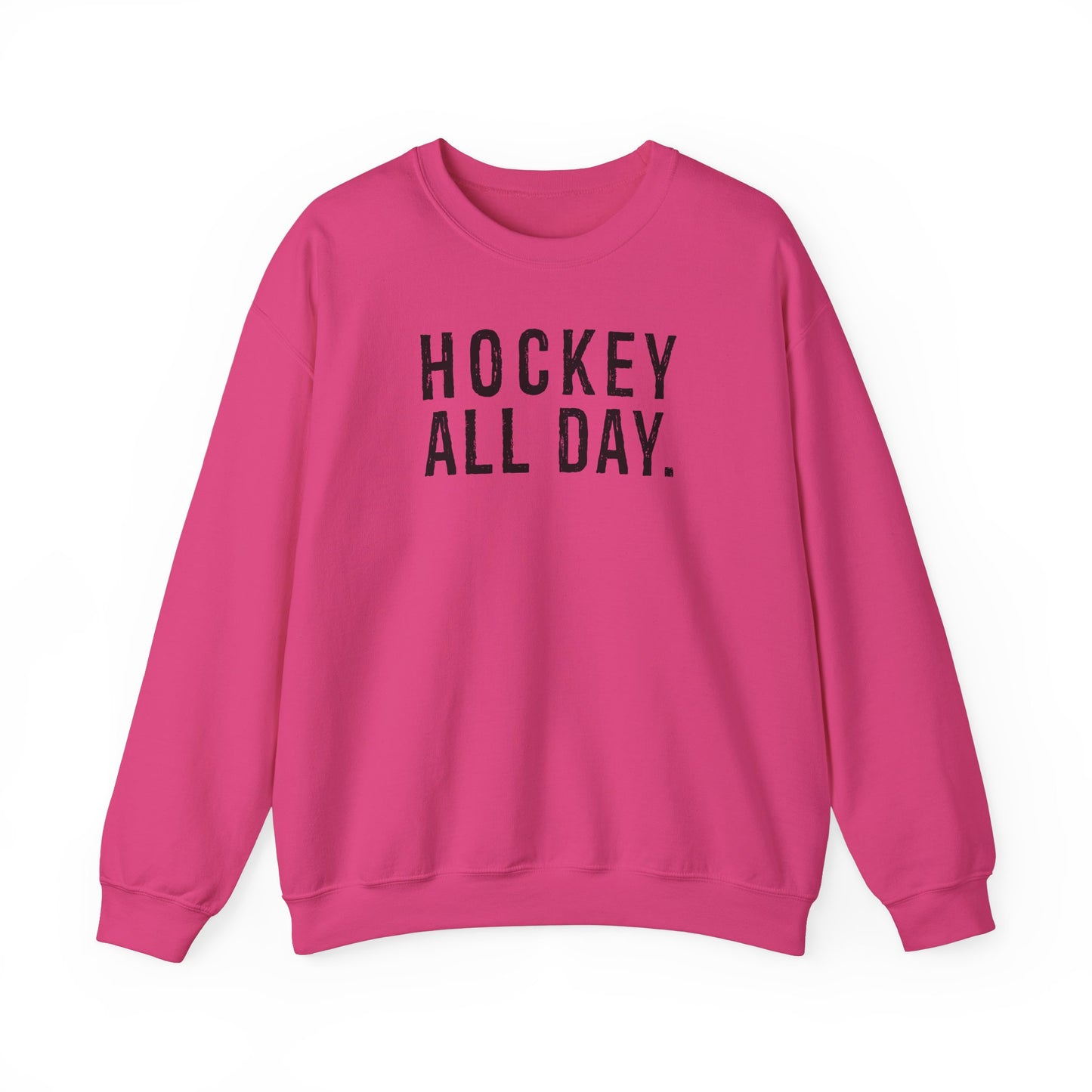 Hockey All Day. Adult Crewneck