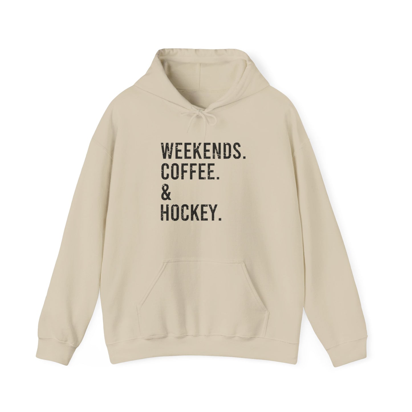 Weekends & Hockey Adult Hoodie