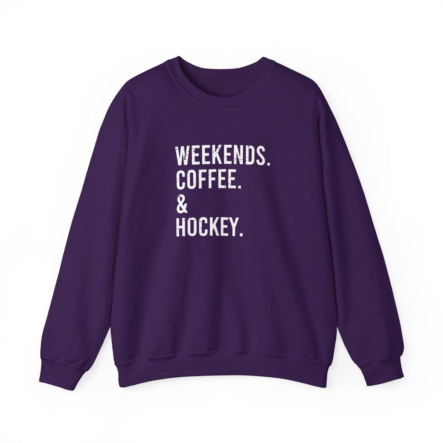 Weekends & Hockey Adult Crewneck
