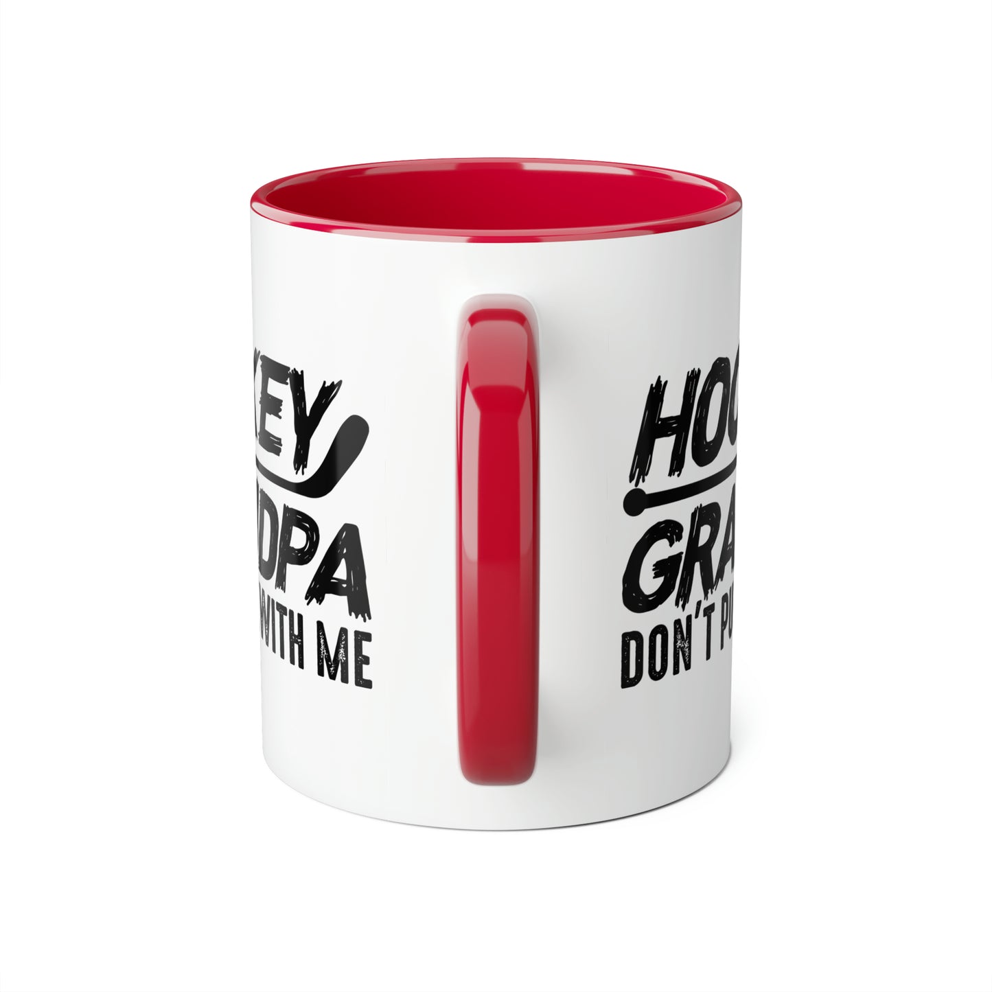 Don't Puck with Grandpa Accent Mugs, 11oz