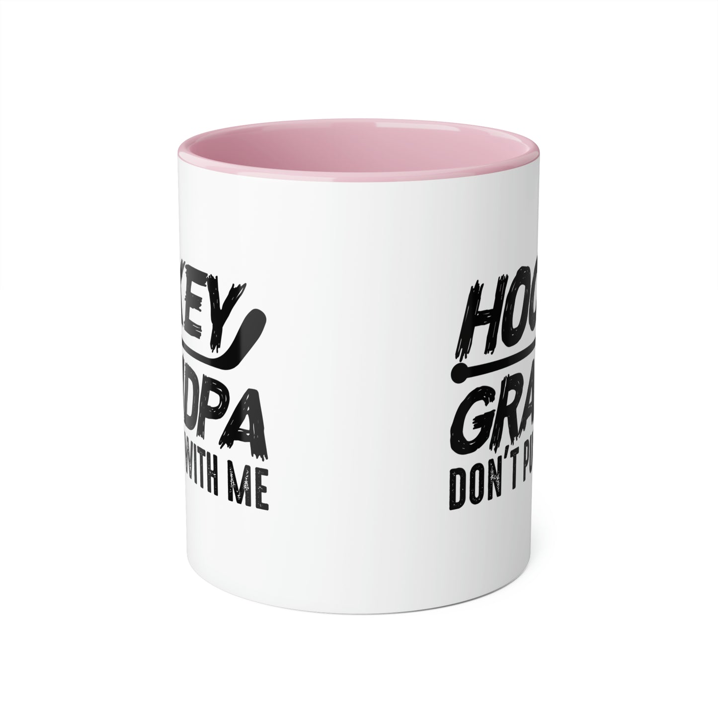 Don't Puck with Grandpa Accent Mugs, 11oz