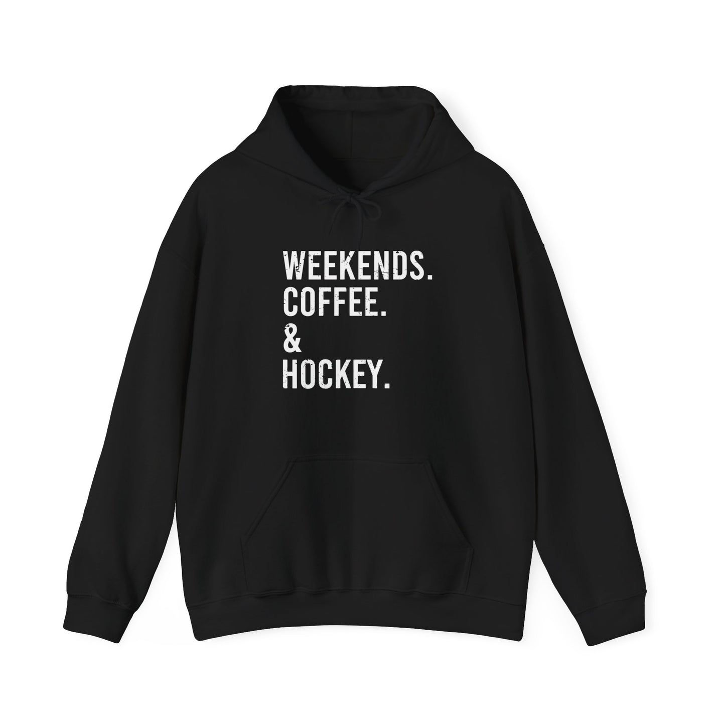 Weekends & Hockey Adult Hoodie