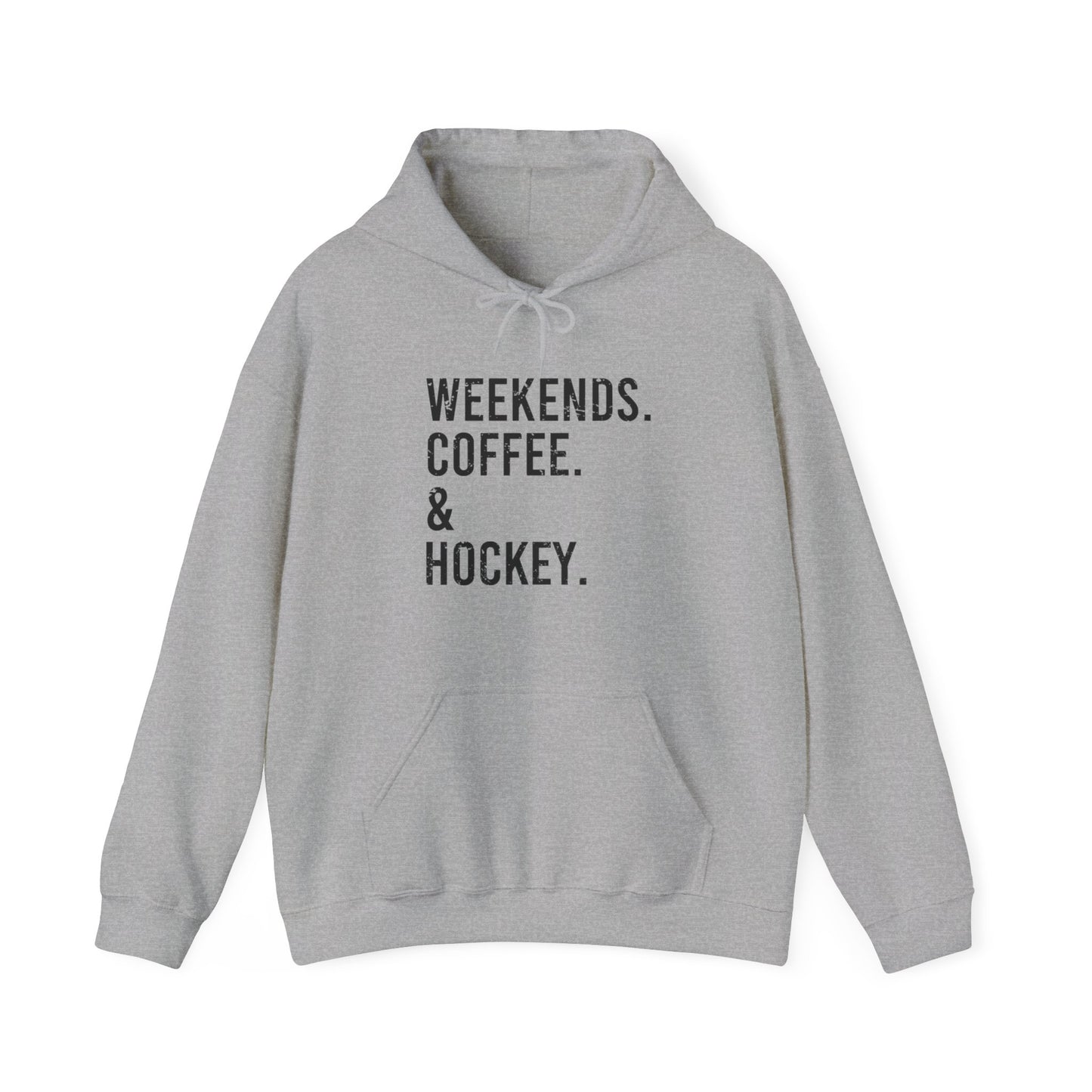 Weekends & Hockey Adult Hoodie