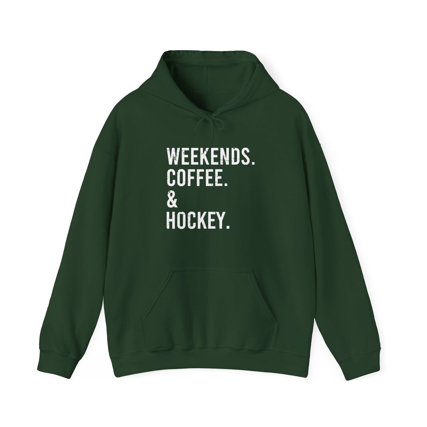 Weekends & Hockey Adult Hoodie