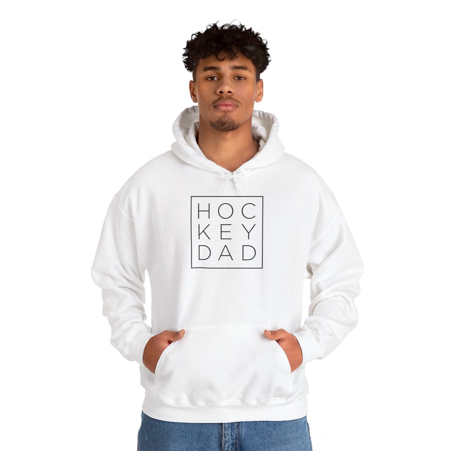 Modern Hockey Dad Adult Hoodie