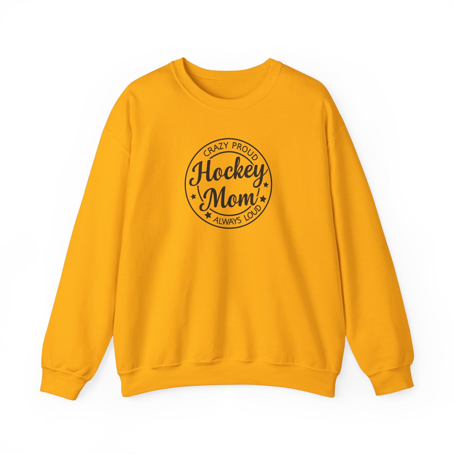 Crazy Proud Hockey Mom Adult Crewneck