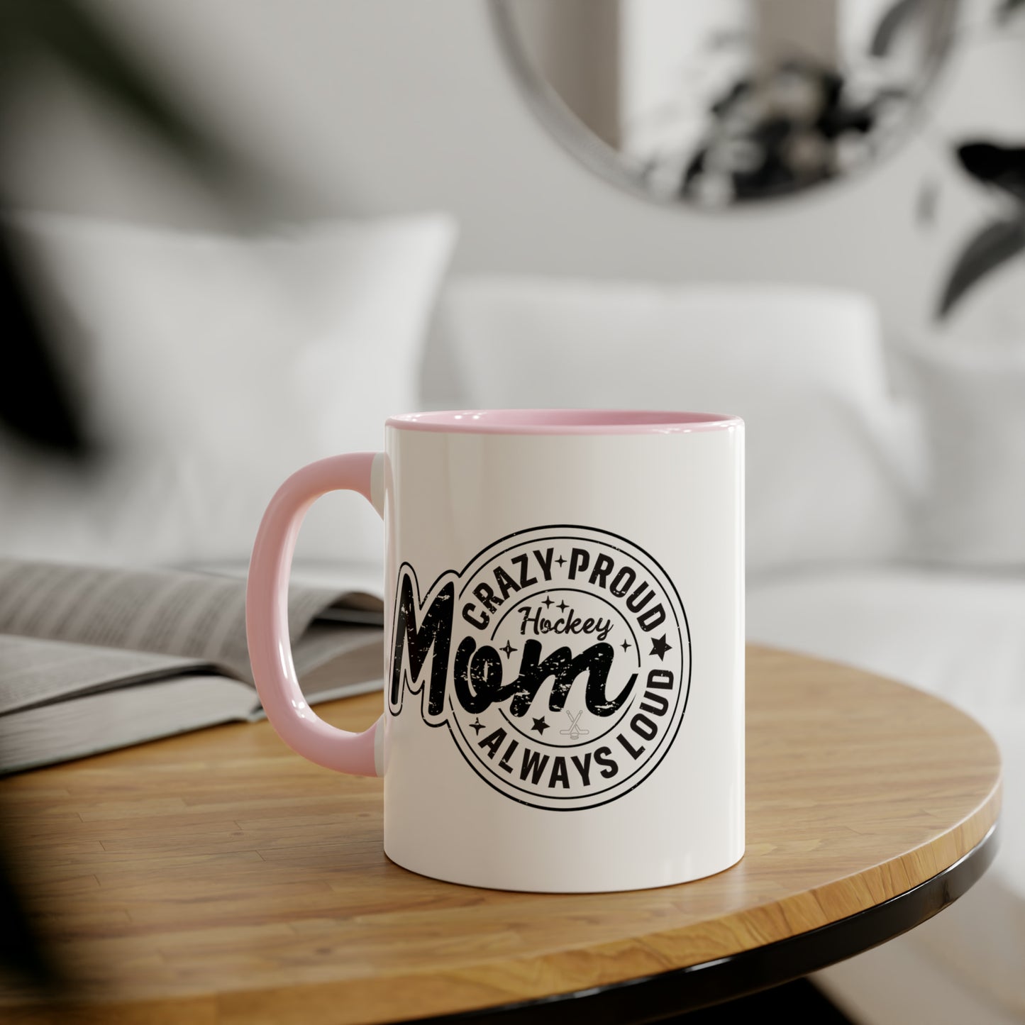 Crazy Proud Hockey Mom Mug (6 colours), 11oz