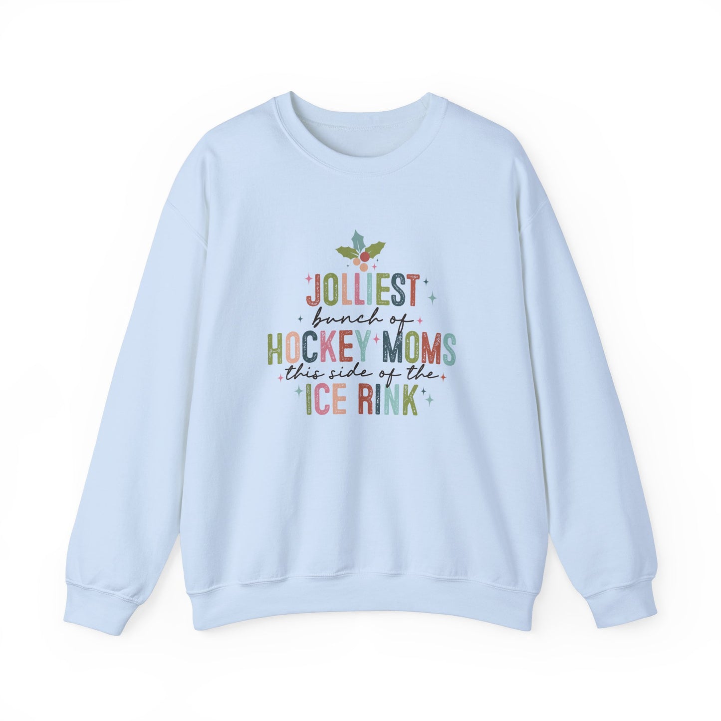 Hockey Moms Christmas Adult Crewneck