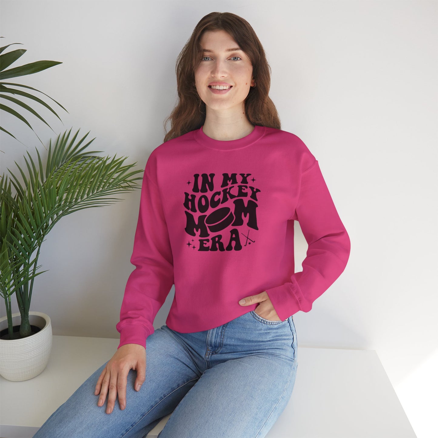 Hockey Mom Era Adult Crewneck