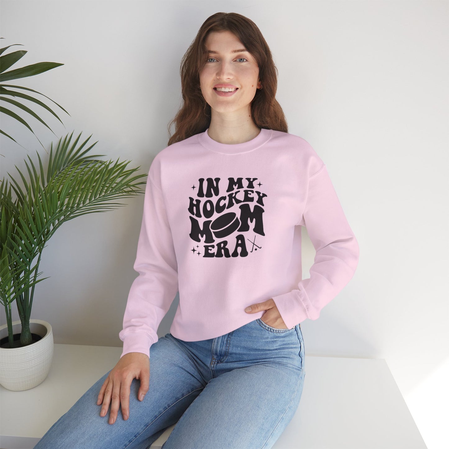 Hockey Mom Era Adult Crewneck