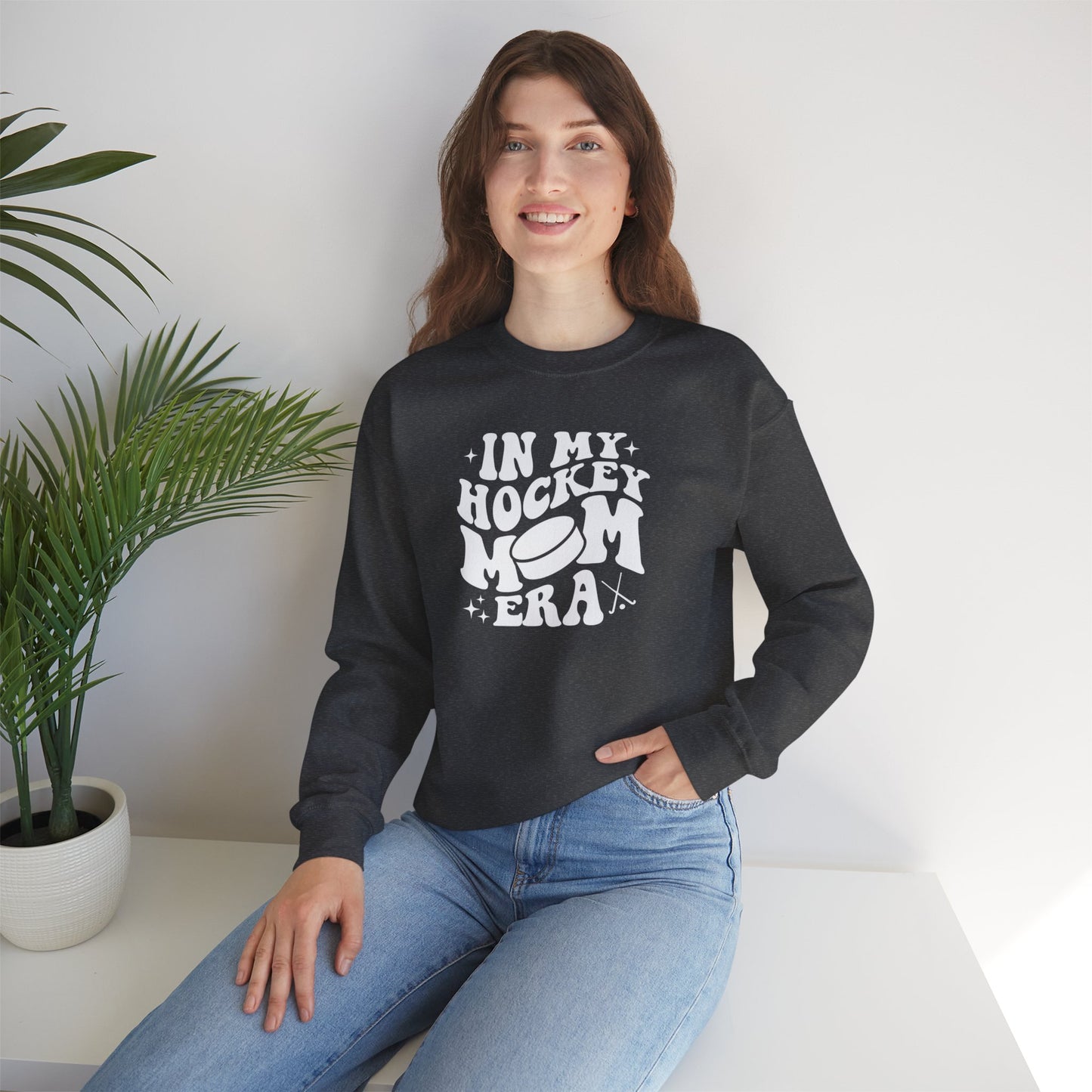 Hockey Mom Era Adult Crewneck